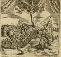 An illustration from Declaracion magistral sobre las emblemas de Andres Alciato con todas las historias, antiguedades, moralidad y doctrina tocante a las buenas costumbres (1615)