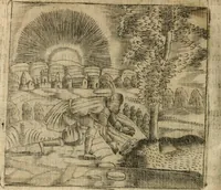 An illustration from Declaracion magistral sobre las emblemas de Andres Alciato con todas las historias, antiguedades, moralidad y doctrina tocante a las buenas costumbres (1615)