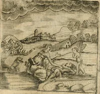 An illustration from Declaracion magistral sobre las emblemas de Andres Alciato con todas las historias, antiguedades, moralidad y doctrina tocante a las buenas costumbres (1615)
