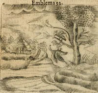 Picture 135 of 270 from Declaracion magistral sobre las emblemas de Andres Alciato con todas las historias, antiguedades, moralidad y doctrina tocante a las buenas costumbres (1615), leaf 507