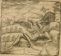 An illustration from Declaracion magistral sobre las emblemas de Andres Alciato con todas las historias, antiguedades, moralidad y doctrina tocante a las buenas costumbres (1615)