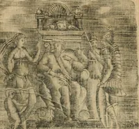 An illustration from Declaracion magistral sobre las emblemas de Andres Alciato con todas las historias, antiguedades, moralidad y doctrina tocante a las buenas costumbres (1615)