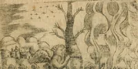 An illustration from Declaracion magistral sobre las emblemas de Andres Alciato con todas las historias, antiguedades, moralidad y doctrina tocante a las buenas costumbres (1615)