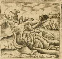 An illustration from Declaracion magistral sobre las emblemas de Andres Alciato con todas las historias, antiguedades, moralidad y doctrina tocante a las buenas costumbres (1615)