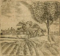 An illustration from Declaracion magistral sobre las emblemas de Andres Alciato con todas las historias, antiguedades, moralidad y doctrina tocante a las buenas costumbres (1615)