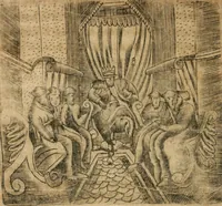 An illustration from Declaracion magistral sobre las emblemas de Andres Alciato con todas las historias, antiguedades, moralidad y doctrina tocante a las buenas costumbres (1615)