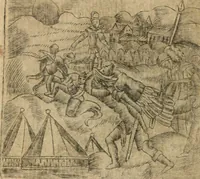 An illustration from Declaracion magistral sobre las emblemas de Andres Alciato con todas las historias, antiguedades, moralidad y doctrina tocante a las buenas costumbres (1615)