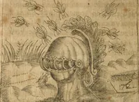 An illustration from Declaracion magistral sobre las emblemas de Andres Alciato con todas las historias, antiguedades, moralidad y doctrina tocante a las buenas costumbres (1615)