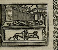 An illustration from Declaracion magistral sobre las Emblemas de Andres Alciato : con todas las historias, antiguedades, moralidad, y doctrina, tocante a las buenas costumbres : dedicadas a la muy noble insigne, leal, y coronada ciudad de Valencia (1670)