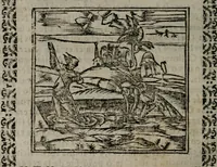 An illustration from Declaracion magistral sobre las Emblemas de Andres Alciato : con todas las historias, antiguedades, moralidad, y doctrina, tocante a las buenas costumbres : dedicadas a la muy noble insigne, leal, y coronada ciudad de Valencia (1670)