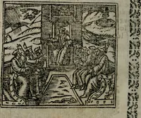 An illustration from Declaracion magistral sobre las Emblemas de Andres Alciato : con todas las historias, antiguedades, moralidad, y doctrina, tocante a las buenas costumbres : dedicadas a la muy noble insigne, leal, y coronada ciudad de Valencia (1670)