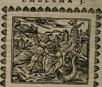 Picture 11 of 254 from Declaracion magistral sobre las Emblemas de Andres Alciato : con todas las historias, antiguedades, moralidad, y doctrina, tocante a las buenas costumbres : dedicadas a la muy noble insigne, leal, y coronada ciudad de Valencia (1670), leaf 41