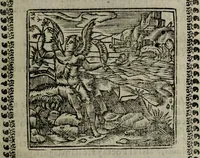 An illustration from Declaracion magistral sobre las Emblemas de Andres Alciato : con todas las historias, antiguedades, moralidad, y doctrina, tocante a las buenas costumbres : dedicadas a la muy noble insigne, leal, y coronada ciudad de Valencia (1670)