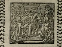 An illustration from Declaracion magistral sobre las Emblemas de Andres Alciato : con todas las historias, antiguedades, moralidad, y doctrina, tocante a las buenas costumbres : dedicadas a la muy noble insigne, leal, y coronada ciudad de Valencia (1670)