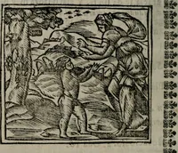 An illustration from Declaracion magistral sobre las Emblemas de Andres Alciato : con todas las historias, antiguedades, moralidad, y doctrina, tocante a las buenas costumbres : dedicadas a la muy noble insigne, leal, y coronada ciudad de Valencia (1670)