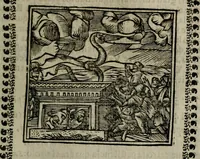 An illustration from Declaracion magistral sobre las Emblemas de Andres Alciato : con todas las historias, antiguedades, moralidad, y doctrina, tocante a las buenas costumbres : dedicadas a la muy noble insigne, leal, y coronada ciudad de Valencia (1670)