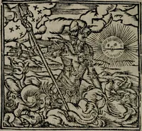 An illustration from Declaracion magistral sobre las Emblemas de Andres Alciato : con todas las historias, antiguedades, moralidad, y doctrina, tocante a las buenas costumbres : dedicadas a la muy noble insigne, leal, y coronada ciudad de Valencia (1670)