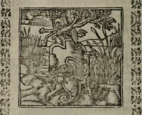 An illustration from Declaracion magistral sobre las Emblemas de Andres Alciato : con todas las historias, antiguedades, moralidad, y doctrina, tocante a las buenas costumbres : dedicadas a la muy noble insigne, leal, y coronada ciudad de Valencia (1670)
