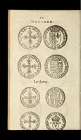 An illustration from [Declaration du roy, portant que les monnoyes d'argent legeres ne seront exposées que pour leur iuste prix selon leur poids & titre, & que tous les poids dont on se seruira pour les monnoyes, seront aiustez & estallonnez sur ceux de la Cour des monnoyes dans vn mois : registrée en la Cour des monnoyes le 24. octobre 1640 : ensemble l'arrest de ladite cour, pour le fait de l'estalonnement desdits poids]. (1640)