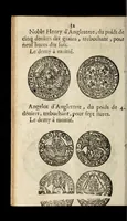 An illustration from [Declaration du roy, portant que les monnoyes d'argent legeres ne seront exposées que pour leur iuste prix selon leur poids & titre, & que tous les poids dont on se seruira pour les monnoyes, seront aiustez & estallonnez sur ceux de la Cour des monnoyes dans vn mois : registrée en la Cour des monnoyes le 24. octobre 1640 : ensemble l'arrest de ladite cour, pour le fait de l'estalonnement desdits poids]. (1640)