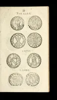 An illustration from [Declaration du roy, portant que les monnoyes d'argent legeres ne seront exposées que pour leur iuste prix selon leur poids & titre, & que tous les poids dont on se seruira pour les monnoyes, seront aiustez & estallonnez sur ceux de la Cour des monnoyes dans vn mois : registrée en la Cour des monnoyes le 24. octobre 1640 : ensemble l'arrest de ladite cour, pour le fait de l'estalonnement desdits poids]. (1640)