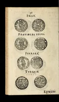 An illustration from [Declaration du roy, portant que les monnoyes d'argent legeres ne seront exposées que pour leur iuste prix selon leur poids & titre, & que tous les poids dont on se seruira pour les monnoyes, seront aiustez & estallonnez sur ceux de la Cour des monnoyes dans vn mois : registrée en la Cour des monnoyes le 24. octobre 1640 : ensemble l'arrest de ladite cour, pour le fait de l'estalonnement desdits poids]. (1640)