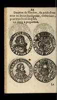 Picture 50 of 67 from [Declaration du roy, portant que les monnoyes d'argent legeres ne seront exposées que pour leur iuste prix selon leur poids & titre, & que tous les poids dont on se seruira pour les monnoyes, seront aiustez & estallonnez sur ceux de la Cour des monnoyes dans vn mois : registrée en la Cour des monnoyes le 24. octobre 1640 : ensemble l'arrest de ladite cour, pour le fait de l'estalonnement desdits poids]. (1640), leaf 64