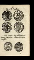 An illustration from [Declaration du roy, portant que les monnoyes d'argent legeres ne seront exposées que pour leur iuste prix selon leur poids & titre, & que tous les poids dont on se seruira pour les monnoyes, seront aiustez & estallonnez sur ceux de la Cour des monnoyes dans vn mois : registrée en la Cour des monnoyes le 24. octobre 1640 : ensemble l'arrest de ladite cour, pour le fait de l'estalonnement desdits poids]. (1640)