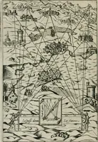 Picture 4 of 19 from Declaration de l'vsage du graphometre : par la pratique duq[ue]l l'on peut mesurer toutes distances des choses de remarque qui se pourront voir et discerner du lieu ou il sera posé : et po[ur] arpenter terres, bois, prez, & faire plans de villes et forteresses, cartes geographiques, & generalement toutes mesures visibles : et ce sans reigle d'arithmetique (1597), leaf 33