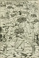 An illustration from Declaration de l'vsage du graphometre : par la pratique duq[ue]l l'on peut mesurer toutes distances des choses de remarque qui se pourront voir et discerner du lieu ou il sera posé : et po[ur] arpenter terres, bois, prez, & faire plans de villes et forteresses, cartes geographiques, & generalement toutes mesures visibles : et ce sans reigle d'arithmetique (1597)