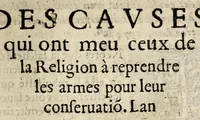 Picture 1 of 2 from Declaration des Causes qui ont meu ceux de la Religion à reprendre les armes pour leur conservation. L'an 1574. (1574), leaf 9