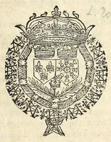 An illustration from Declaration dv Roy, svr la detention de Monsieur le Prince de Condé, le premier iour de Septembre, mil six cens seize. Publiée en Parlement le septiesme dudit mois et an, le Roy y seant. (1616)