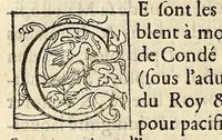Picture 5 of 7 from Declaration faicte par Monsieur le Prince de Condé, pour monstrer les raisons qui l'ont contrainct d'emtreprendre la defense de l'authorité du Roy, du gouuernement de la Royne, & du repos de ce Royaume. Auec la protestation sur ce requise. (1564), leaf 102