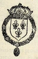 An illustration from Declaration faicte par le Roy svr l'edict de l'abbreuiation des proces. Publié en la Court de Parlement à Rouen, le xx. iour du mois d'A uril apres pasques. 1564. (1564)