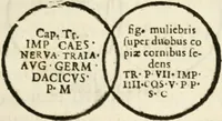 Picture 105 of 246 from De colvmna Traiani syntagma. Accesserunt explicatio veteris tabellae anaglyphae Homeri Iliadem, atqve ex Stesichoro, Arctino et Lesche Ilii excidivm continentis, & Emissarii Lacus Fvcini descriptio (1683), leaf 282