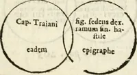Picture 106 of 246 from De colvmna Traiani syntagma. Accesserunt explicatio veteris tabellae anaglyphae Homeri Iliadem, atqve ex Stesichoro, Arctino et Lesche Ilii excidivm continentis, & Emissarii Lacus Fvcini descriptio (1683), leaf 282