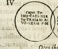 Picture 119 of 246 from De colvmna Traiani syntagma. Accesserunt explicatio veteris tabellae anaglyphae Homeri Iliadem, atqve ex Stesichoro, Arctino et Lesche Ilii excidivm continentis, & Emissarii Lacus Fvcini descriptio (1683), leaf 287