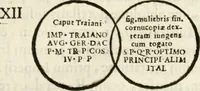 Picture 127 of 246 from De colvmna Traiani syntagma. Accesserunt explicatio veteris tabellae anaglyphae Homeri Iliadem, atqve ex Stesichoro, Arctino et Lesche Ilii excidivm continentis, & Emissarii Lacus Fvcini descriptio (1683), leaf 288