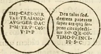 Picture 145 of 246 from De colvmna Traiani syntagma. Accesserunt explicatio veteris tabellae anaglyphae Homeri Iliadem, atqve ex Stesichoro, Arctino et Lesche Ilii excidivm continentis, & Emissarii Lacus Fvcini descriptio (1683), leaf 314