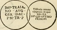 Picture 151 of 246 from De colvmna Traiani syntagma. Accesserunt explicatio veteris tabellae anaglyphae Homeri Iliadem, atqve ex Stesichoro, Arctino et Lesche Ilii excidivm continentis, & Emissarii Lacus Fvcini descriptio (1683), leaf 315