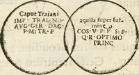 Picture 157 of 246 from De colvmna Traiani syntagma. Accesserunt explicatio veteris tabellae anaglyphae Homeri Iliadem, atqve ex Stesichoro, Arctino et Lesche Ilii excidivm continentis, & Emissarii Lacus Fvcini descriptio (1683), leaf 317