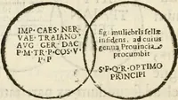 Picture 159 of 246 from De colvmna Traiani syntagma. Accesserunt explicatio veteris tabellae anaglyphae Homeri Iliadem, atqve ex Stesichoro, Arctino et Lesche Ilii excidivm continentis, & Emissarii Lacus Fvcini descriptio (1683), leaf 317