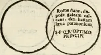 Picture 166 of 246 from De colvmna Traiani syntagma. Accesserunt explicatio veteris tabellae anaglyphae Homeri Iliadem, atqve ex Stesichoro, Arctino et Lesche Ilii excidivm continentis, & Emissarii Lacus Fvcini descriptio (1683), leaf 318