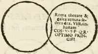 Picture 169 of 246 from De colvmna Traiani syntagma. Accesserunt explicatio veteris tabellae anaglyphae Homeri Iliadem, atqve ex Stesichoro, Arctino et Lesche Ilii excidivm continentis, & Emissarii Lacus Fvcini descriptio (1683), leaf 318