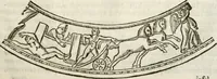 Picture 189 of 246 from De colvmna Traiani syntagma. Accesserunt explicatio veteris tabellae anaglyphae Homeri Iliadem, atqve ex Stesichoro, Arctino et Lesche Ilii excidivm continentis, & Emissarii Lacus Fvcini descriptio (1683), leaf 342