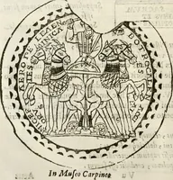 Picture 194 of 246 from De colvmna Traiani syntagma. Accesserunt explicatio veteris tabellae anaglyphae Homeri Iliadem, atqve ex Stesichoro, Arctino et Lesche Ilii excidivm continentis, & Emissarii Lacus Fvcini descriptio (1683), leaf 349