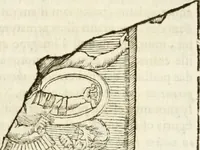 An illustration from De colvmna Traiani syntagma. Accesserunt explicatio veteris tabellae anaglyphae Homeri Iliadem, atqve ex Stesichoro, Arctino et Lesche Ilii excidivm continentis, & Emissarii Lacus Fvcini descriptio (1683)