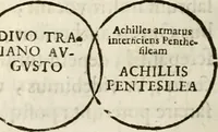 Picture 202 of 246 from De colvmna Traiani syntagma. Accesserunt explicatio veteris tabellae anaglyphae Homeri Iliadem, atqve ex Stesichoro, Arctino et Lesche Ilii excidivm continentis, & Emissarii Lacus Fvcini descriptio (1683), leaf 359