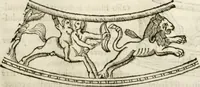 Picture 207 of 246 from De colvmna Traiani syntagma. Accesserunt explicatio veteris tabellae anaglyphae Homeri Iliadem, atqve ex Stesichoro, Arctino et Lesche Ilii excidivm continentis, & Emissarii Lacus Fvcini descriptio (1683), leaf 366