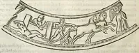 Picture 212 of 246 from De colvmna Traiani syntagma. Accesserunt explicatio veteris tabellae anaglyphae Homeri Iliadem, atqve ex Stesichoro, Arctino et Lesche Ilii excidivm continentis, & Emissarii Lacus Fvcini descriptio (1683), leaf 369